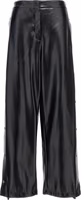 Black Polyester Casual Pants 1