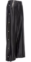 Black Polyester Casual Pants 3
