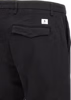Black Cotton Casual Pants 4