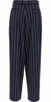 Blue Polyester Casual Pants 2