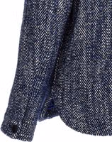 Blue Wool Full-Length Jacket 4
