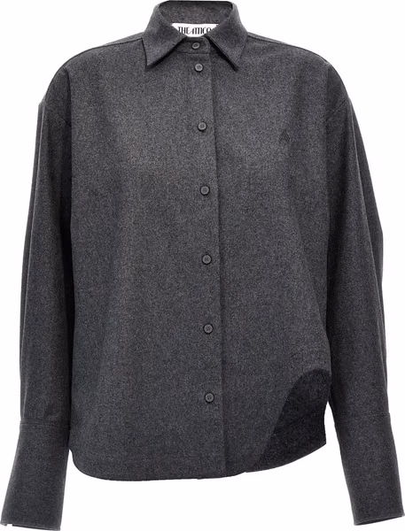 Gray Wool Blouse