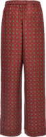 Bordeaux Silk Casual Pants 2