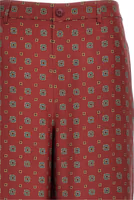 Bordeaux Silk Casual Pants 3
