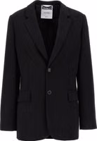 Black Polyester Blazer 1
