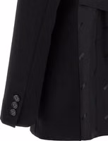 Black Polyester Blazer 4
