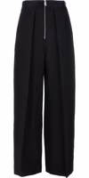 Black Viscose Casual Pants 1