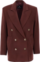 Bordeaux Wool Blazer 1