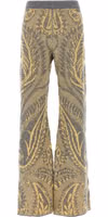 Multicolor Wool Flared Pants 1