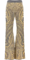 Multicolor Wool Flared Pants 2