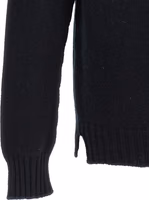 Black Wool Cardigan 4