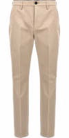 Beige Cotton Casual Pants 1