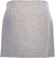 Gray Wool Long Skirt 2