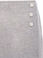 Gray Wool Long Skirt 3