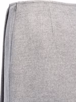 Gray Wool Long Skirt 4