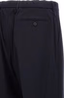 Blue Polyethylene Casual Pants 4