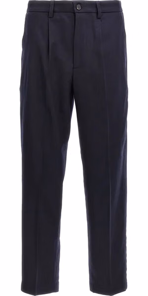 Blue Wool Dress Pants