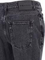 Black Cotton Flared Jeans 4