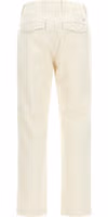 White Cotton Casual Pants 2