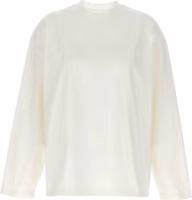 White Cotton Long Sleeve T-Shirt 1