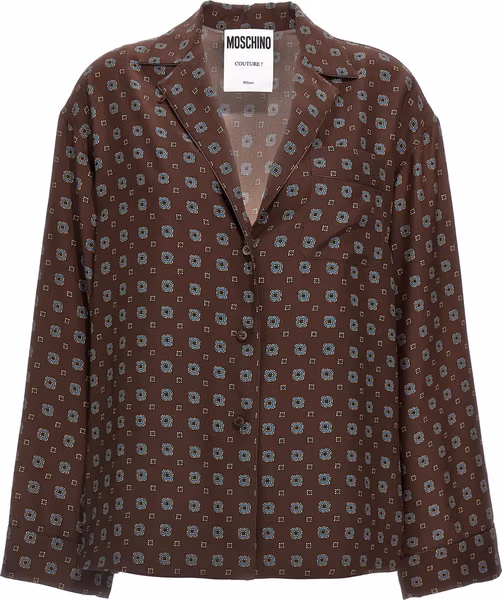 Brown Silk Blouse