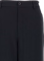 Black Acetate Casual Pants 3