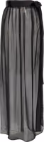 Black Silk Mini Skirt 2