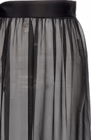 Black Silk Mini Skirt 3