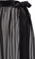 Black Silk Mini Skirt 4