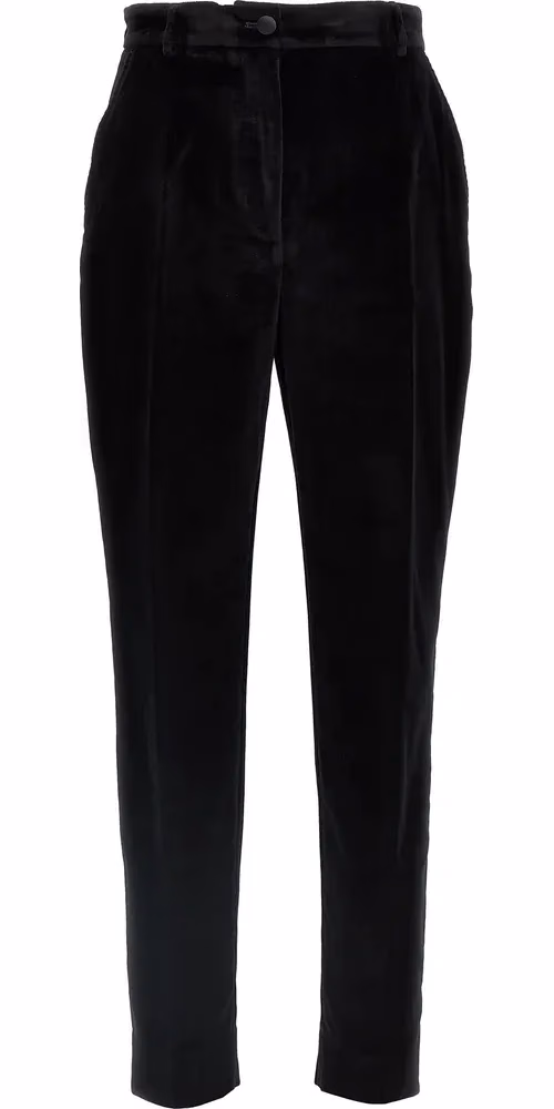 Black Cotton Dress Pants