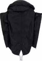 Black Nylon Full-Length Jacket 2