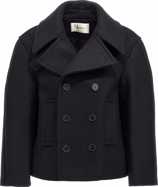 Black Virgin Wool Coat