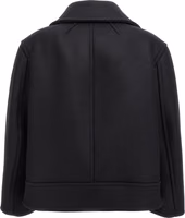 Black Virgin Wool Coat 2