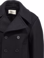 Black Virgin Wool Coat 3