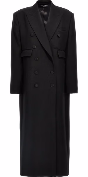 Black Virgin Wool Coat