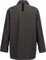 Brown Polyester Full-Length Jacket 2