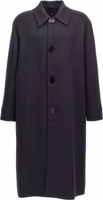 Blue Virgin Wool Coat 1