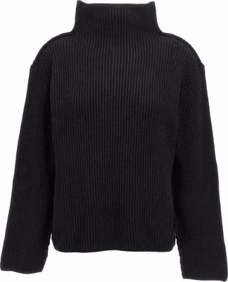 Black Wool Cardigan