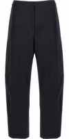 Blue Cotton Casual Pants 1