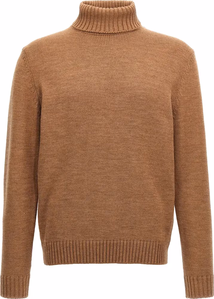 Brown Virgin Wool Cardigan