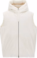 White Polyester Sleeveless Jacket 1