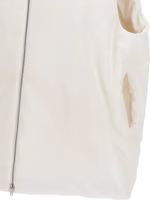 White Polyester Sleeveless Jacket 4