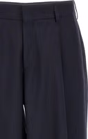 Blue Polyester Dress Pants 3