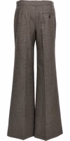 Gray Wool Flared Pants 2