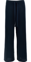 Bicolor Wool Casual Pants 1