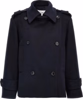 Blue Virgin Wool Coat 1