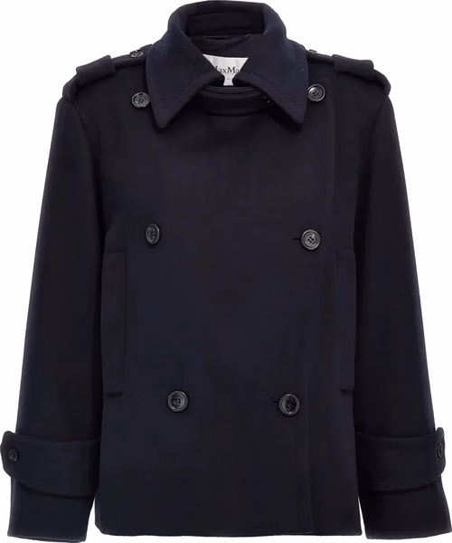 Blue Virgin Wool Coat