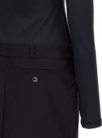 Black Polyester Short Dress 4