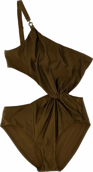 Bicolor Polyamide One-Piece Swimsuit