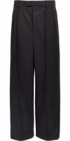 Black Wool Casual Pants 1
